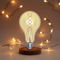 Lâmpada de filamento regulável retro espiral A100-FK