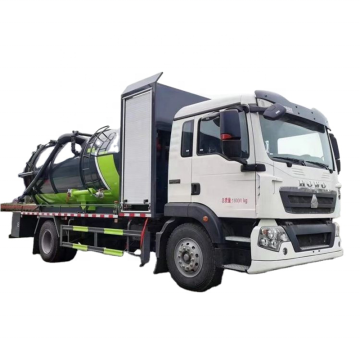 Sinotruck Howo 15cbm 4x2 próżniowa ciężarówka ścieków z wysokociśnieniowym czyszczeniem - silnik wysokoprężny euro3