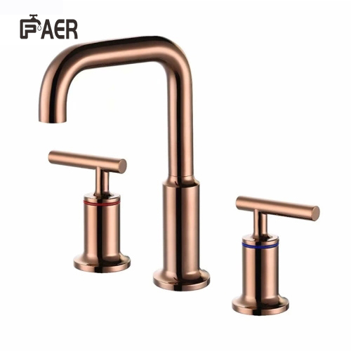 3 agujeros 360 ° Rotable Round Supout Basin Faucet