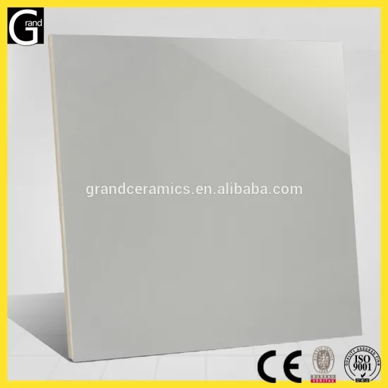PC6002 light grey pure color polished floor vitrified tiles
