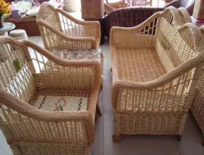 wicker sofa