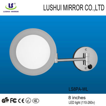 5x magnification wall mountedLED magnifying hotel free standing mirror uk