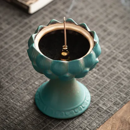 Retro Lotus Incense Burners - Dragon Incense Holder for Sandalwood and Ceramics