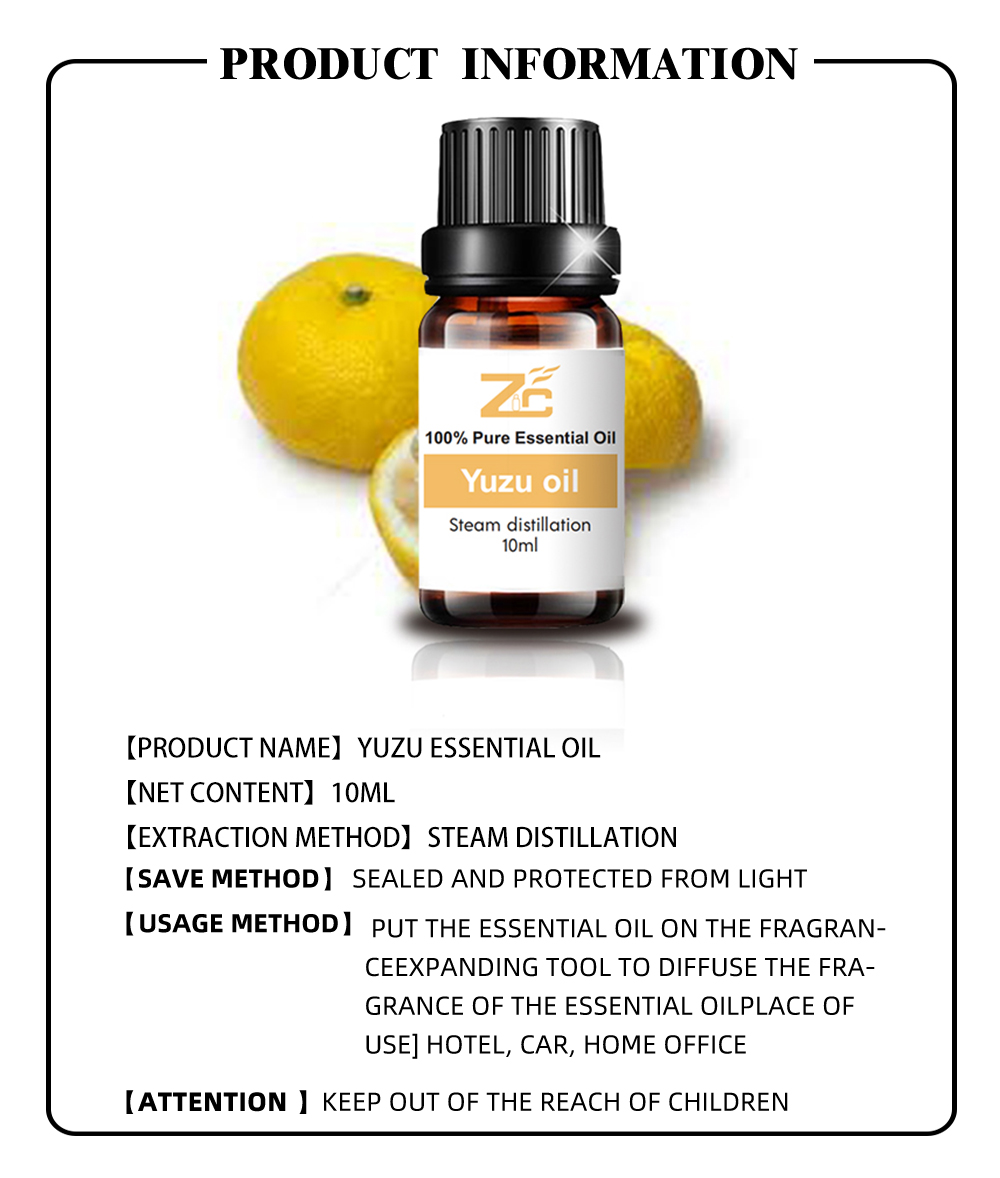 YUZU essential oil for skin and hair care