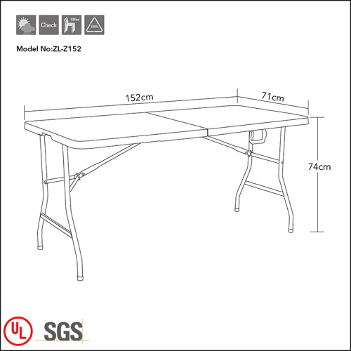 Hot Sale Plastic Folding Student Schreibtisch und Stuhl