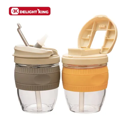 Portable Customised Unique Reusable Glass Coffee Cup