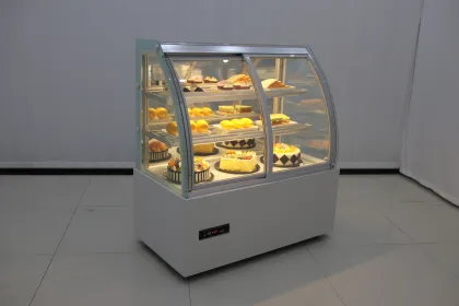 Sicotcna White Right Angle Cake Chiller: Patisserie Showcase Refrigerator