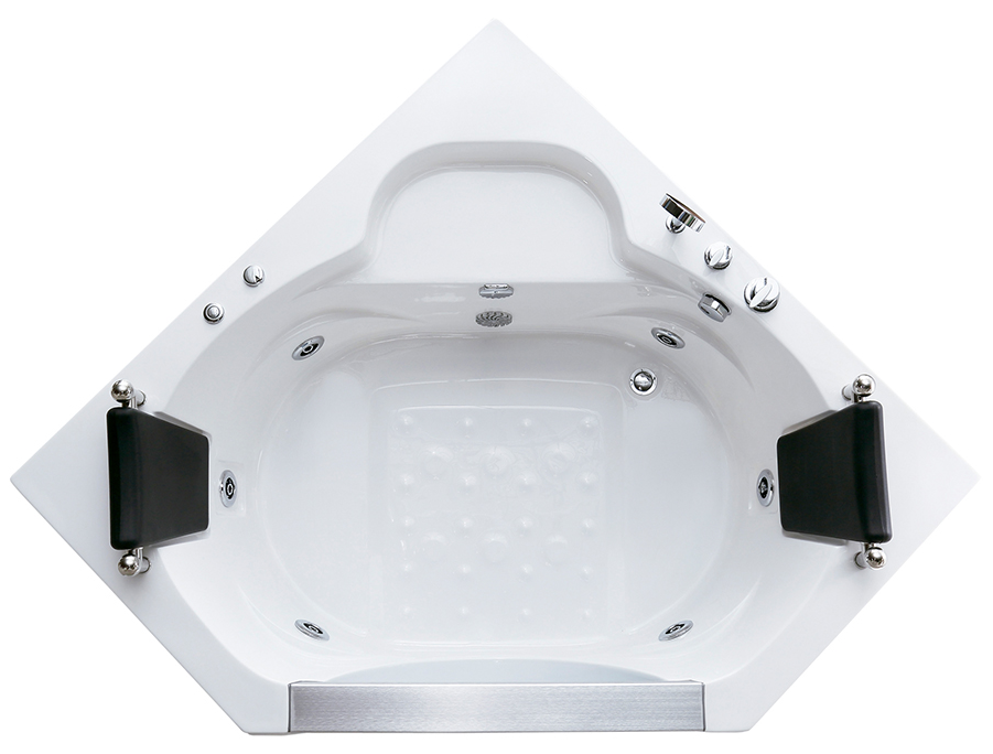 Air Jet Tub Purge Cycle Rectangular Massage Bathtub Whirlpool Massage