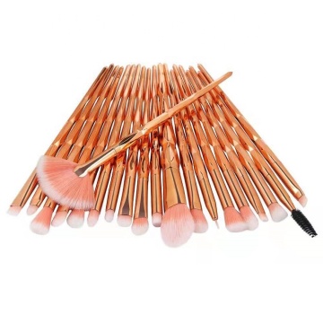 Rose Gold Makeup Brush Set - Professional Mermaid Theme