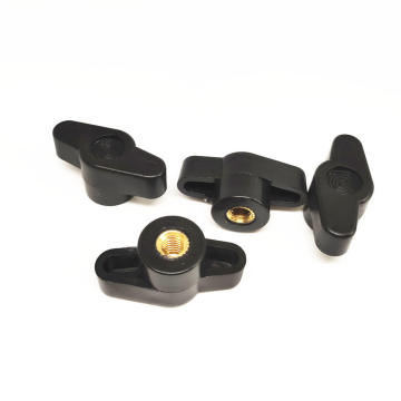 Factory Direct High-Quality Black Plastic Nylon Wing Nuts with Handles - Strong and Durable