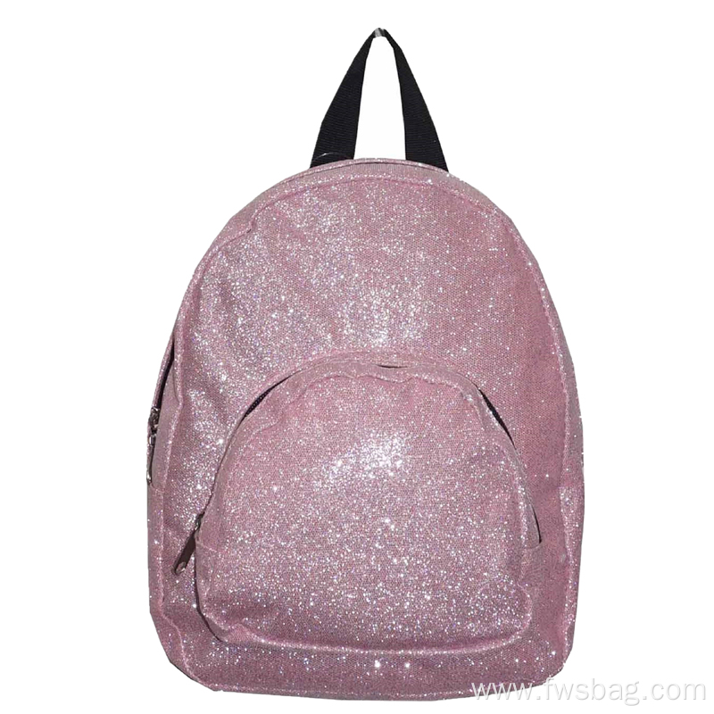 Custom New Fashion Team Logo Traveling Sparkle Sequin Glitter Mini Cheerleading Backpack For Girls