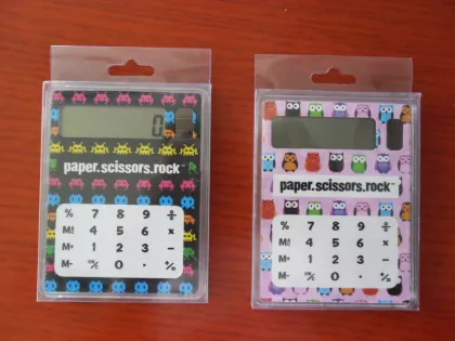 Small cartoon basic calculator , pocket calculator