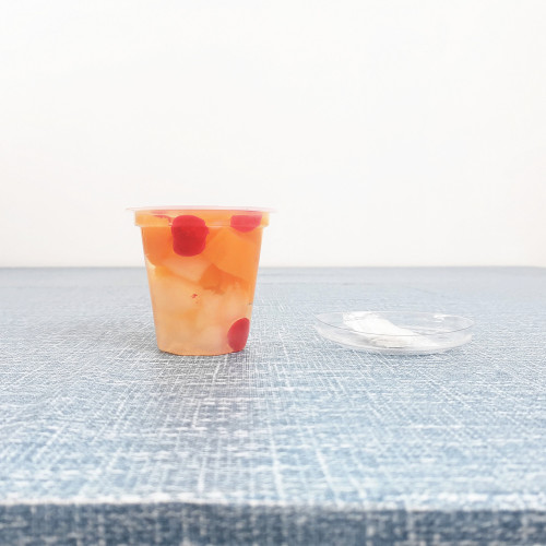 Copo de cocktail de frutas enlatado em 198g / 7oz em xarope claro