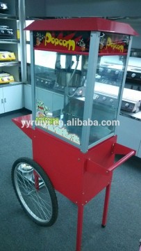 8 ounce 1500W commercial Popcorn Machine with wheel cheaper thank before
