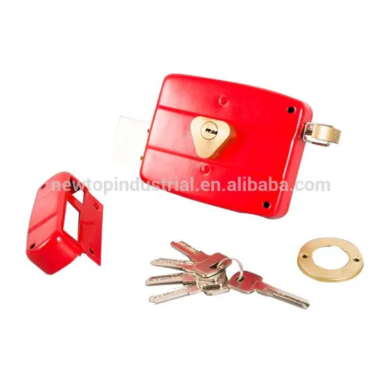 French Brass Polished Door Rim Locks For Garden Doors