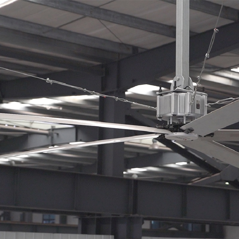What is the minimum installation height of Industrial Fans for factory buildings?
