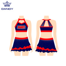 Top Jupe Vêtements de Danse Uniformes de Cheerleading