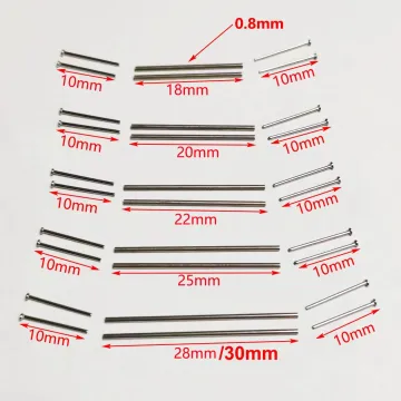 1:64 Scale 0.8mm Hollow Shaft Axle with Pins for HW/Tomeca Model Cars (18/20/22/25/28/30mm)