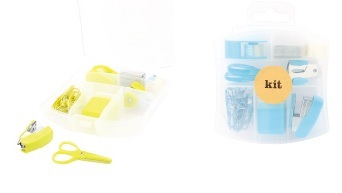 Stationery kit with scissor