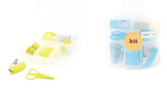 Stationery kit with scissor