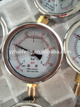 compound oil pressure gauge with bottom connection