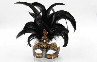 Masquerade Ball Venetian Masks Carnival In Black Hand Made
