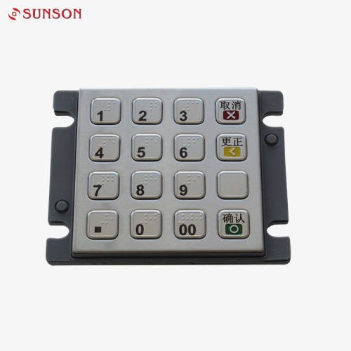 ငွေပေးချေမှု Kiosk စပိန်မျက်မမြင်စာ PCI EPP Keyboard