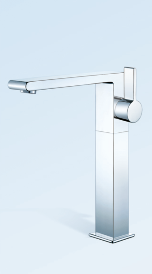 Bobo Chrome Raised Basin Mixer sin desechos ○