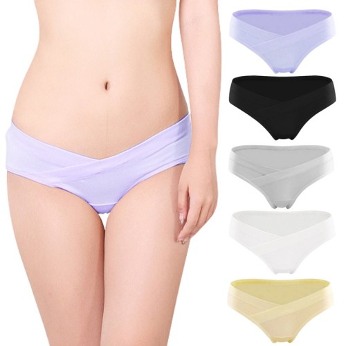 Maternity Panties Pregnancy Underwear Under the Bump best for dress Pregnant Femme Cotton Comfy Briefs