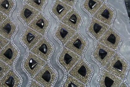 Newest Design Hotfix Swarovski Glass Crystal Mesh Sheet 24*40cm