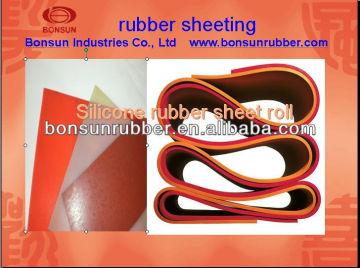 BONSUN 1mm-50mm thickness silicone rubber sheet