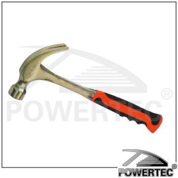 POWERTEC 12-16-20-24oz Polish head fiber glass handle American type claw hammer