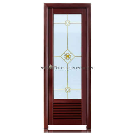 Stainless Steel Glass Design Bathroom Door (HY-502)