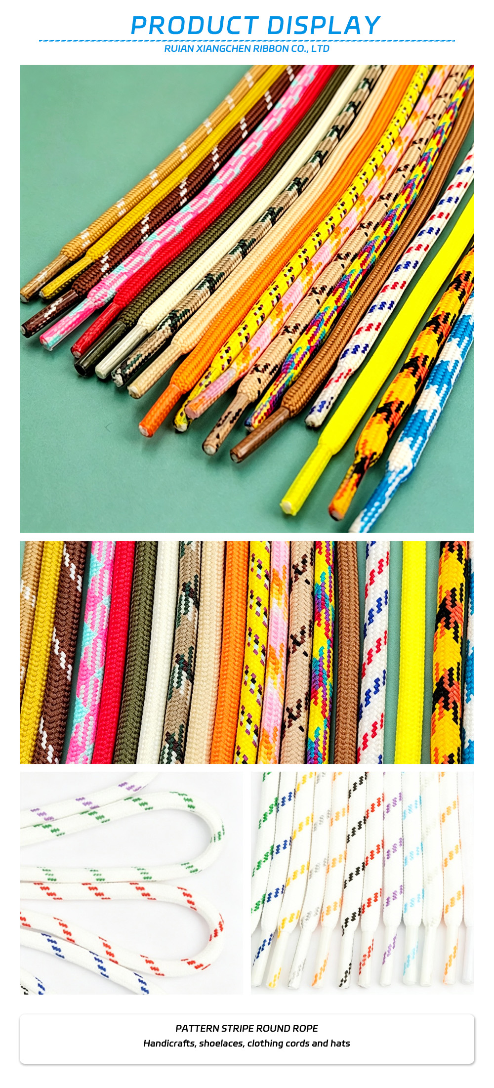 45-Pattern Stripe Round Rope x