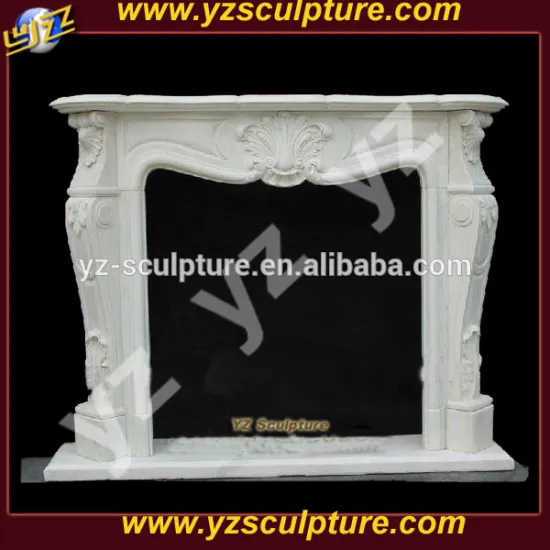 white marble indoor using fireplaces mantel with flower carving