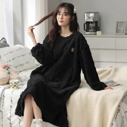 Women's skirt coral velvet thick