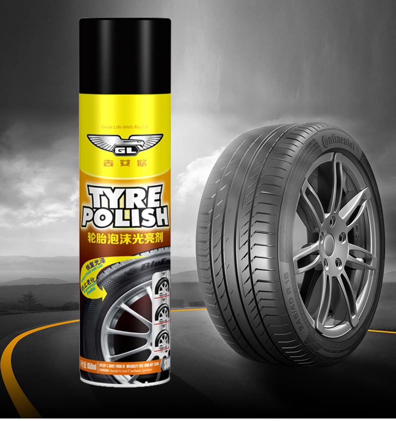 tyre polish spray