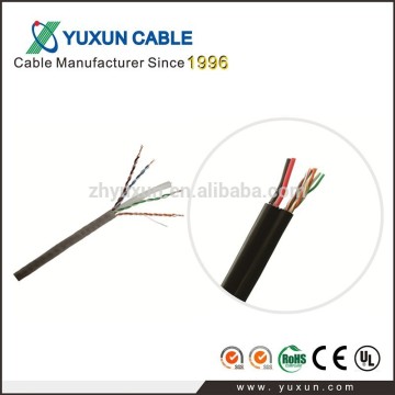 4 pair UTP Cat5e/ Cat6 Ethernet Lan Cable+power Cable