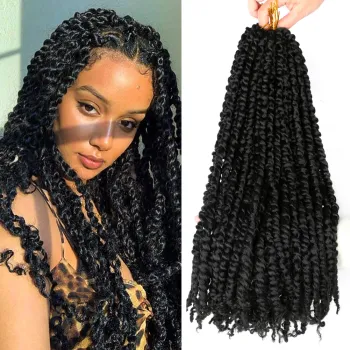 Wholesale Long Ombre Twist Crochet Loop pre twisted passion twist