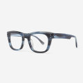 Square Bevel edging Acetate Unisex Optical Frames