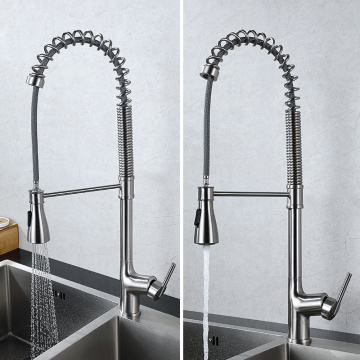 Zinc Spring Loaded Kitchen Sink Mixer Tap Faucets.