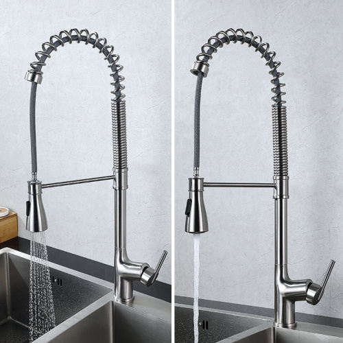 Zinc Spring Loaded Kitchen Sink Mixer Tap Faucets.