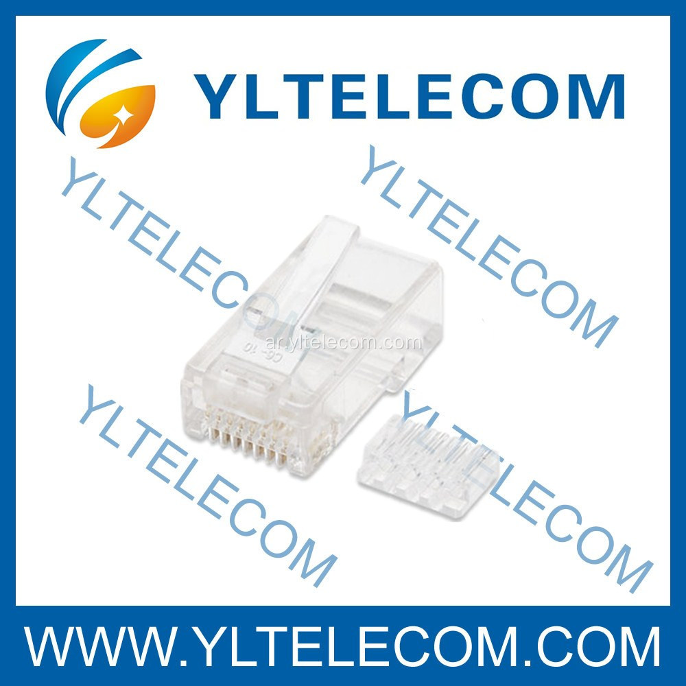 سد الشق 2 وحدات Cat6 8P8C RJ45 مع إدراج 100