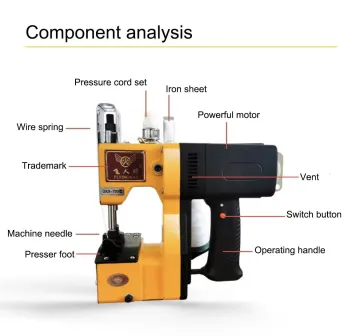 2100W Portable Woven Snake Skin Bag Sewing & Sealing Machine: A Manual Packing Solution