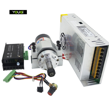 200W, 300W, and 400W ER11 Air Cooled Brushless DC Spindle Motor Kits for Engraving Machines - YouQi Factory Manufacturer