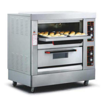 Forno da forno a 2 vassori elettrici a 2 piani elettrici a prezzi con certificazione CE e ISO