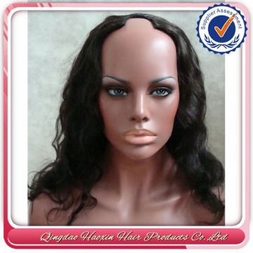 China Factory Grade Quality 100%Virgin Brazilian Human Hair U Part Wig Body Wave