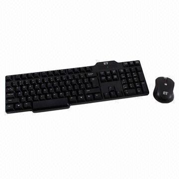 Desktop Wireless Optical Keyboard and Mouse with Multistage Power Saving Function