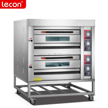 CE Approved Industrial Gas Electric 2 Deck 4 Trays Bakery Oven