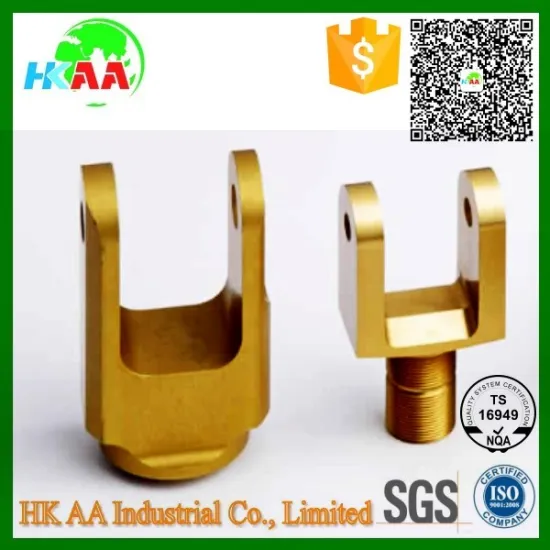 Precision cnc milling machining gold anodized yoke bolt for motorcycles